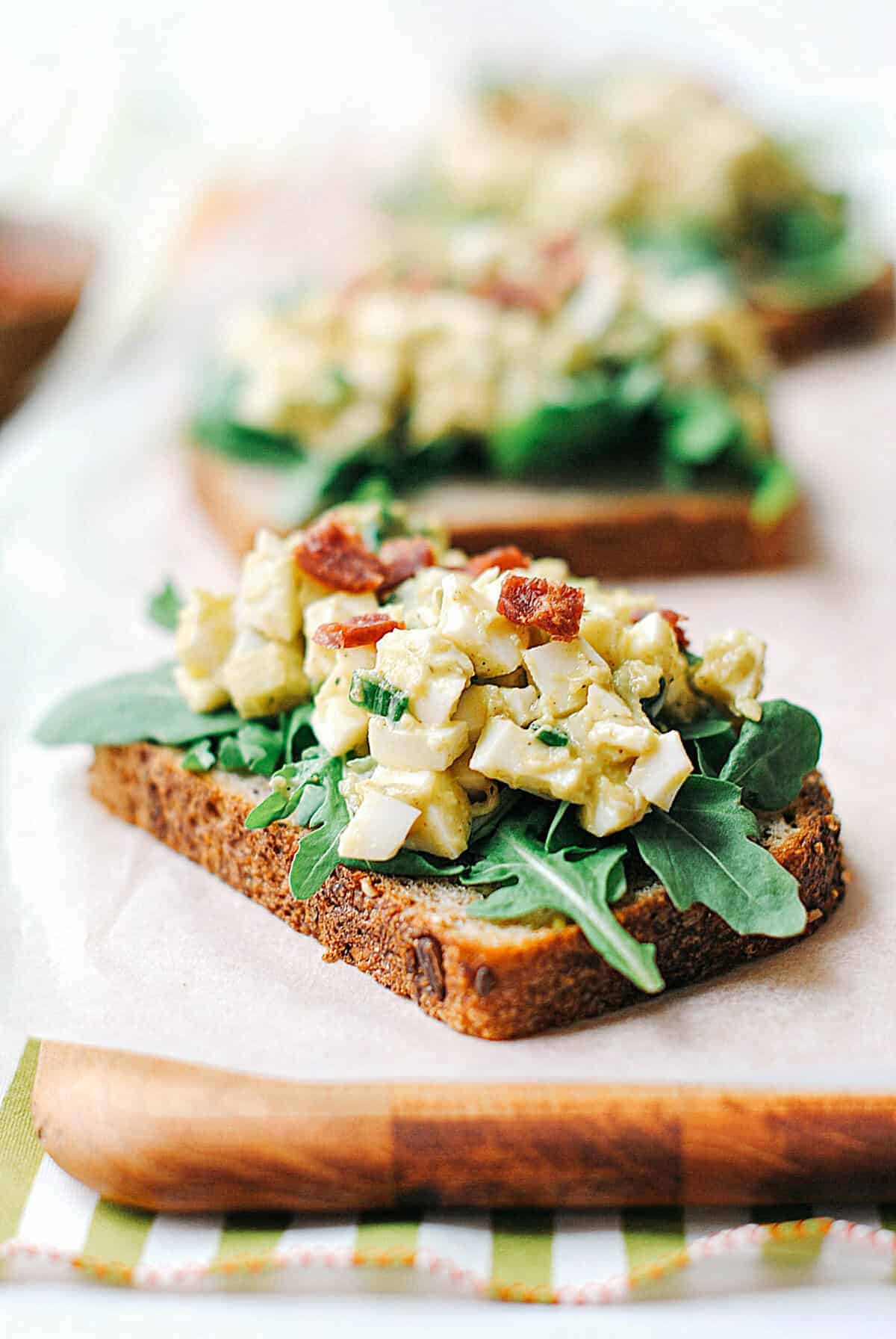 This Egg White Avocado Salad is a light, creamy option made with chopped hard-boiled egg whites and ripe avocado for a fresh, wholesome flavor that tastes great on toast! A great way to use leftover eggs while creating a nutritious, protein-packed meal.
