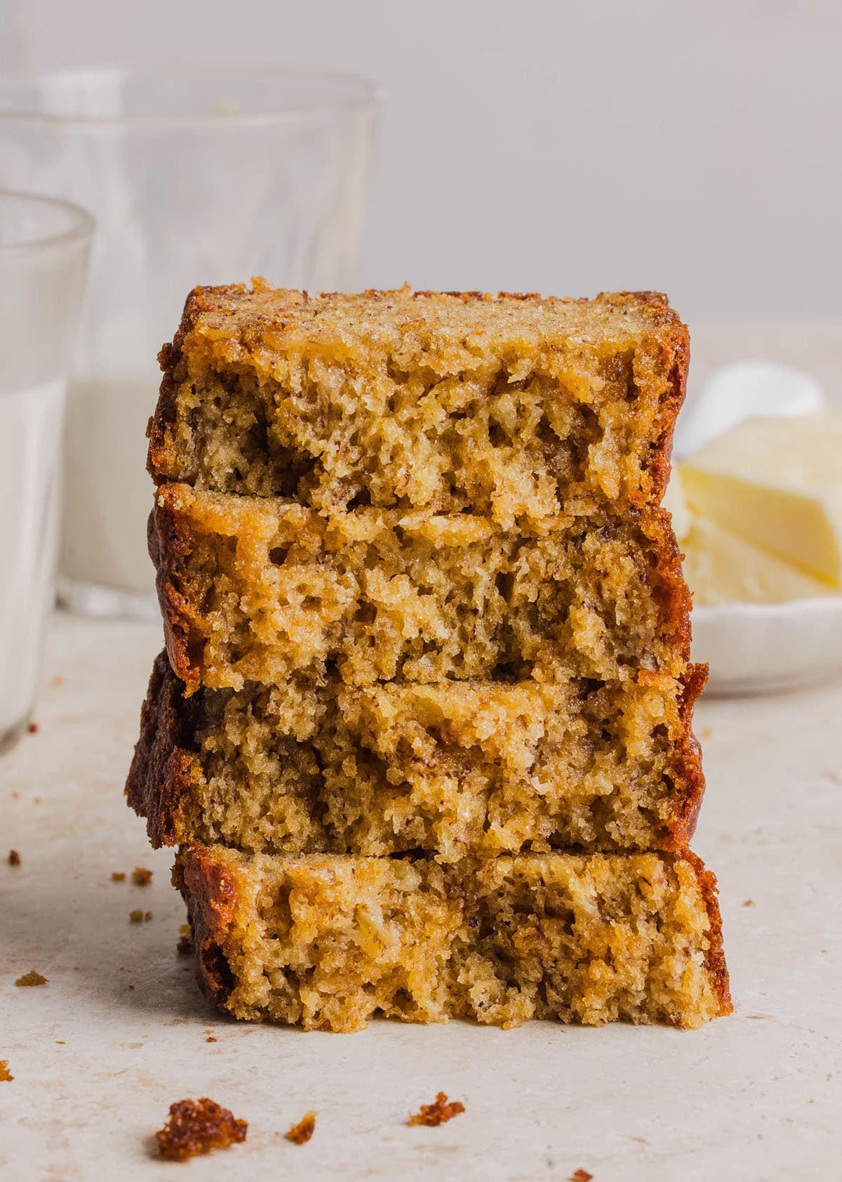 This is hands down the BEST Banana Bread recipe passed down from my Grandma! Moist, lightly sweet, and packed with rich banana flavor that works for breakfast, a delicious snack or dessert.